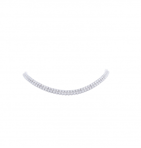Coliere - Chocker Tennis Dublu Placat Cu Aur de 14K