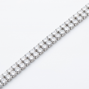 Chocker Tennis Dublu Placat Cu Aur de 14K [3]