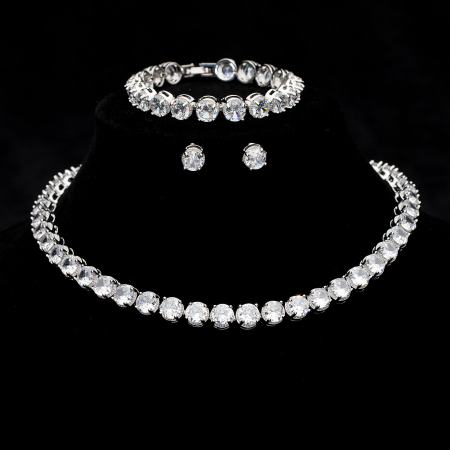 Reduceri - Set Tennis Placat Cu Aur Alb Deluxe