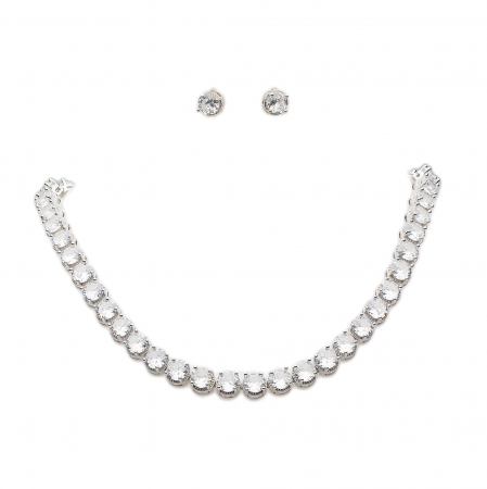 Set Tennis Placat Cu Aur Alb Deluxe [2]