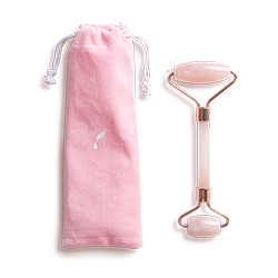 8. Accesorii - Rolă roz de quarz pentru față