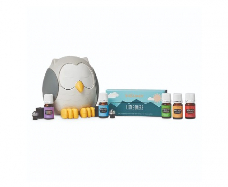 1.4. Seturi - Setul Starter Premium `Micuții uleioși` cu aromatizatorul ultrasonic Feather the Owl