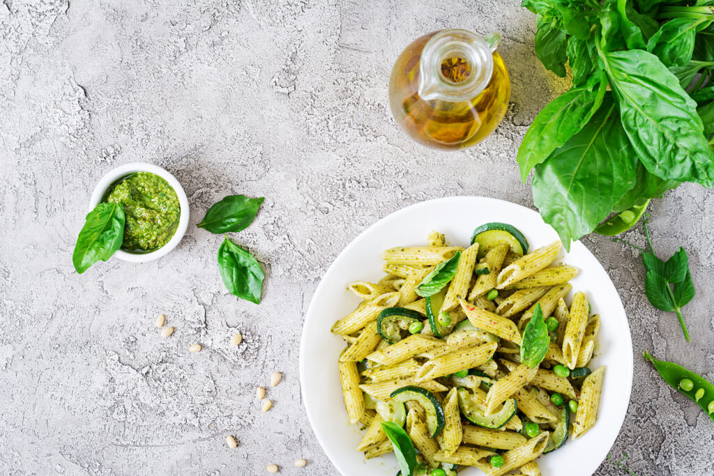 Paste fara gluten cu pesto