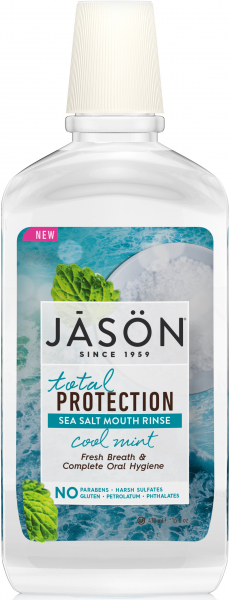 Apa clatire gura,Total Protection - respiratie proaspata, 473 ml, Jason  [1]