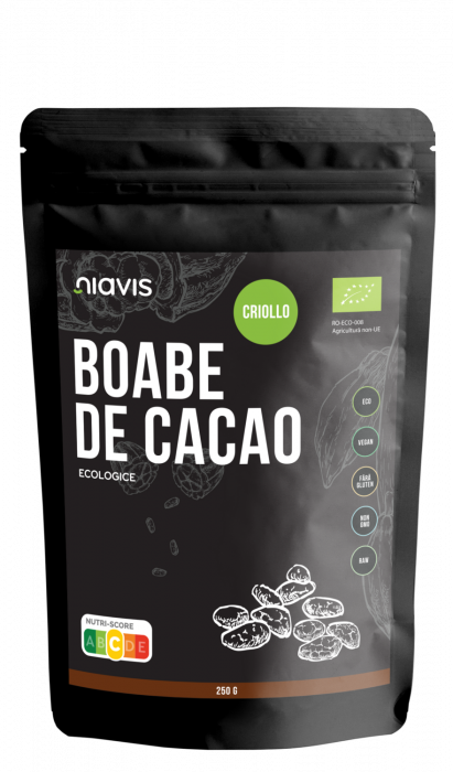 Boabe de cacao intregi bio, Niavis, 250 g [2]