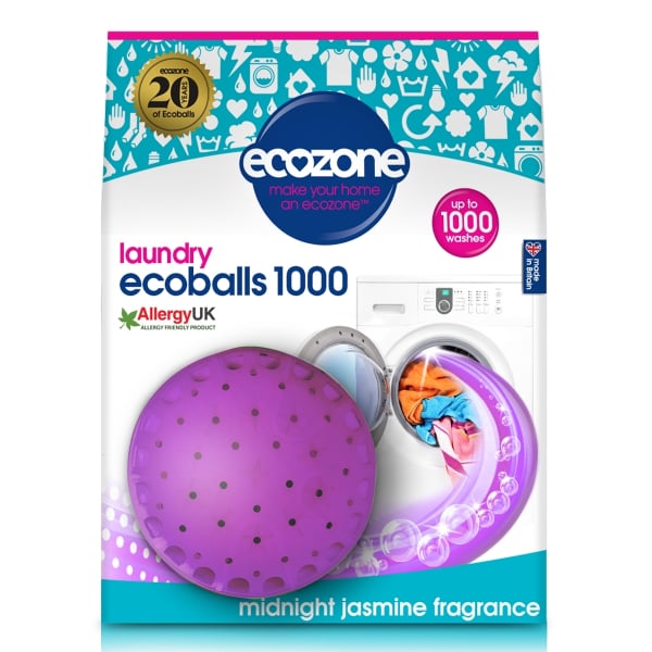 Ecoballs â€“ Bile eco pt.spalarea rufelor, cu parfum de iasomie, 1000 spalari, Ecozone [1]
