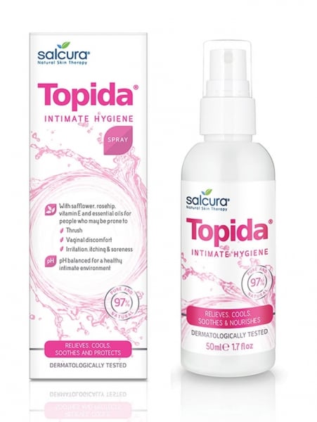 Topida - Spray tratament pt igiena intima, infectii fungice, reglare PH, Salcura, 50 ml [1]
