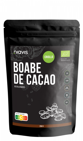 Boabe de cacao intregi bio, Niavis, 250 g [1]