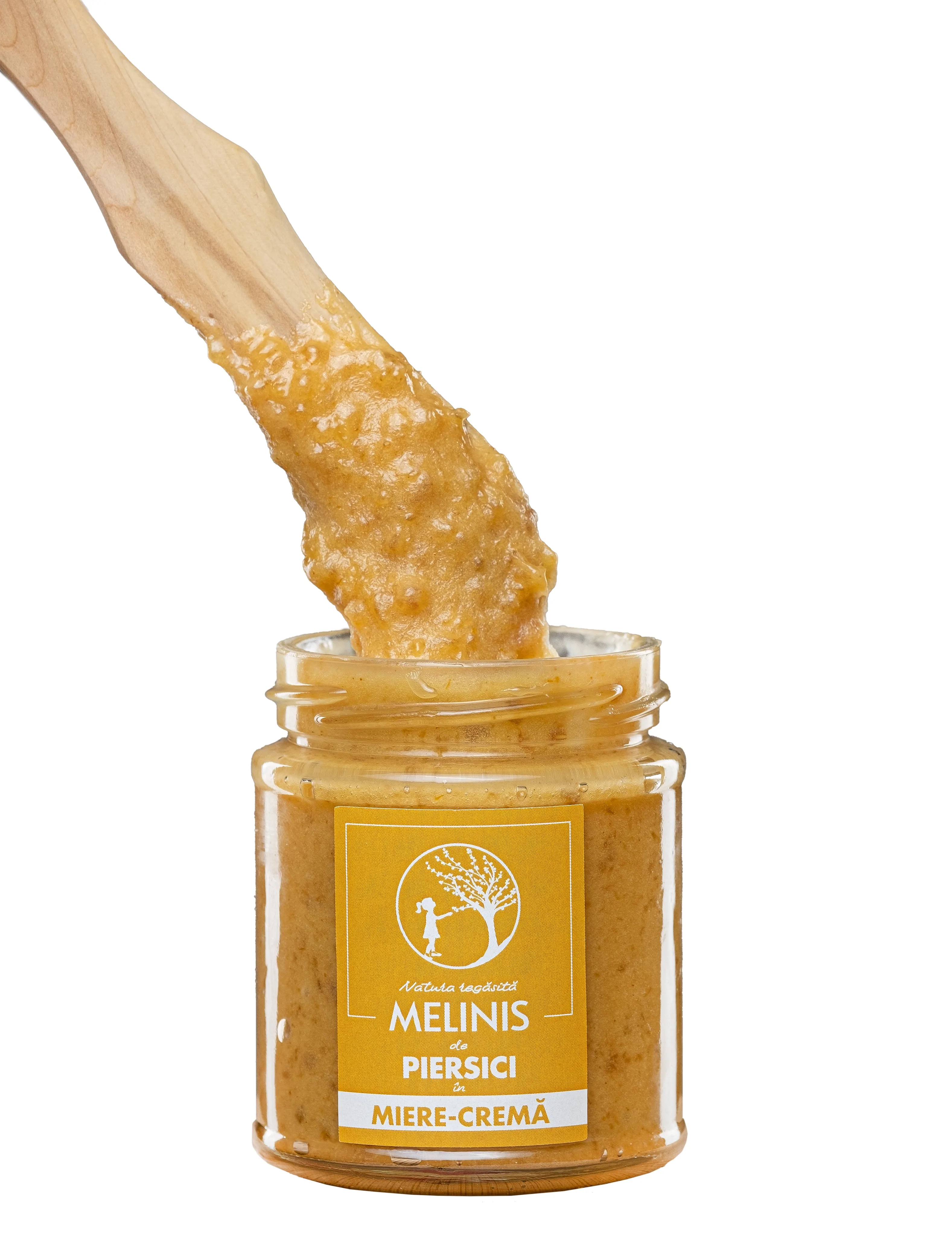 Crema de piersici cu miere poliflora 230g Melinis [1]