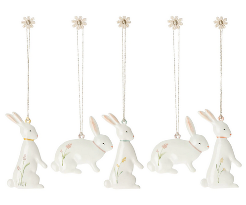 Easter bunny ornaments, 5 pcs [2]