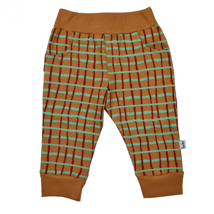 Pantaloni baby baggy/ Jacquard/ Raster Green [1]