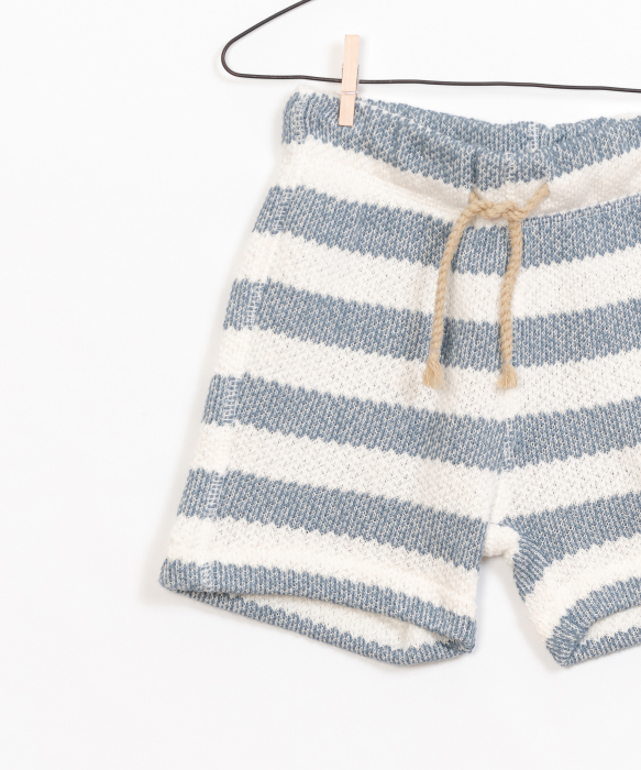 Striped Fleece Shorts [3]