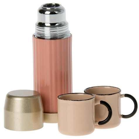 Thermos and cups - soft coral [1]