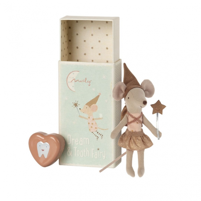 Tooth fairy mouse in matchbox - rose [1]