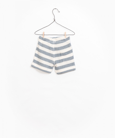 Striped Fleece Shorts [1]