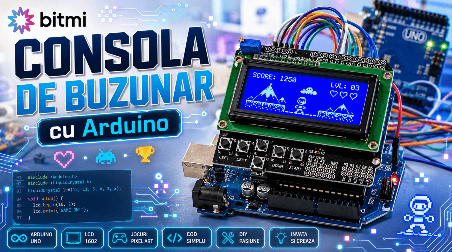 Consola de Buzunar cu Arduino