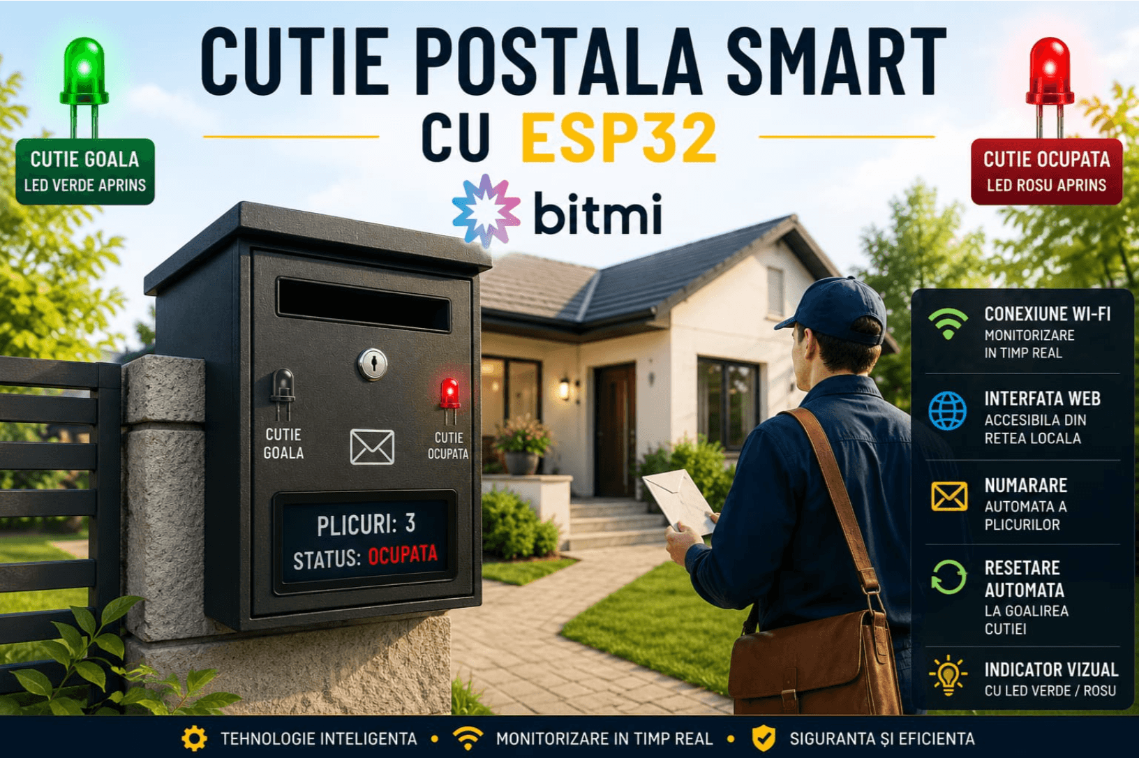 Cum sa construiesti o Cutie Postala Smart cu ESP32
