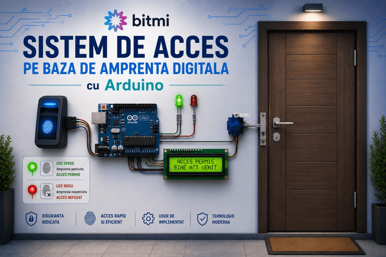 Realizarea unui sistem de acces pe baza de amprenta digitala
