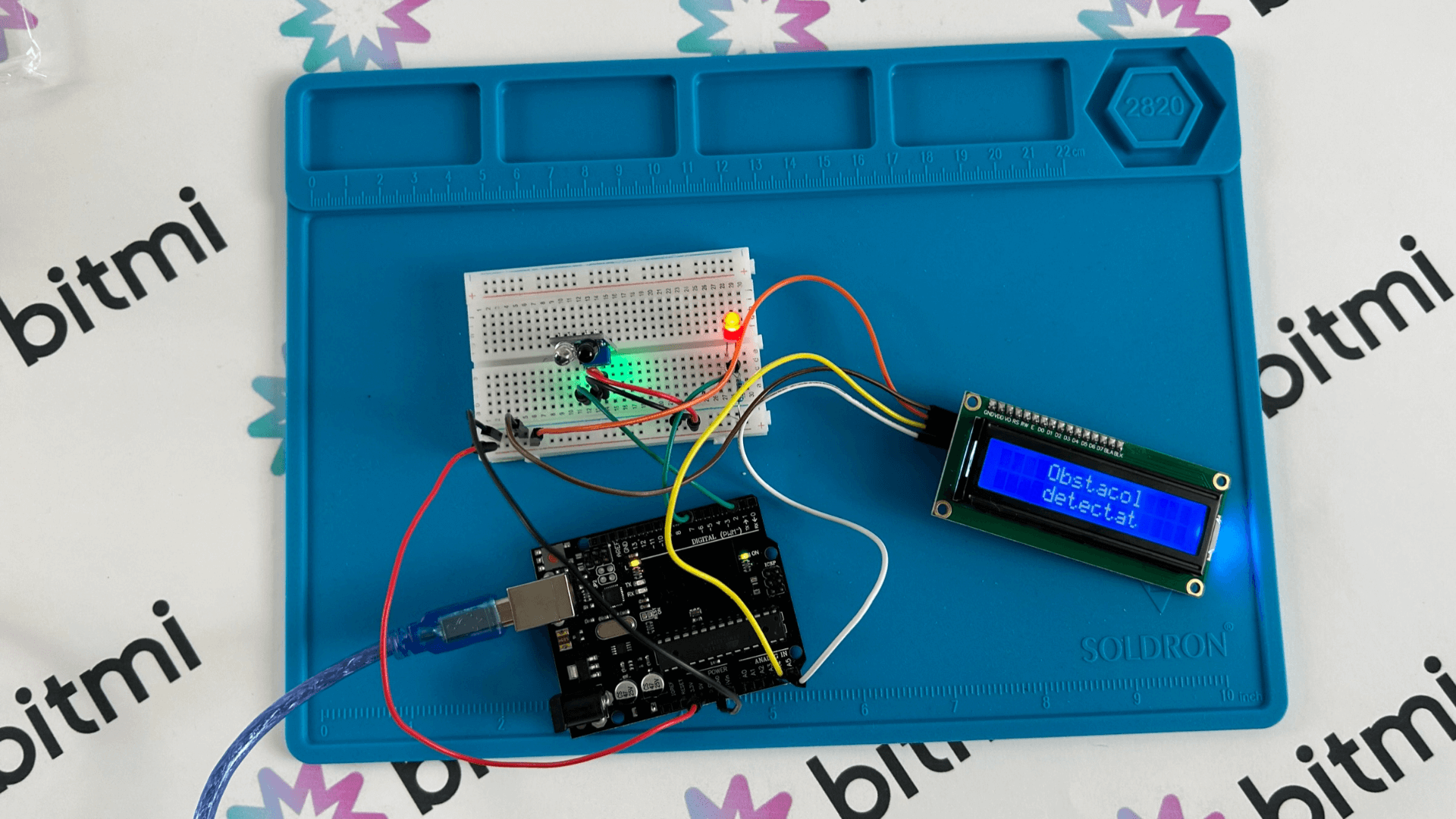 Proiect Arduino cu senzorul IR pentru evitarea obstacolelor