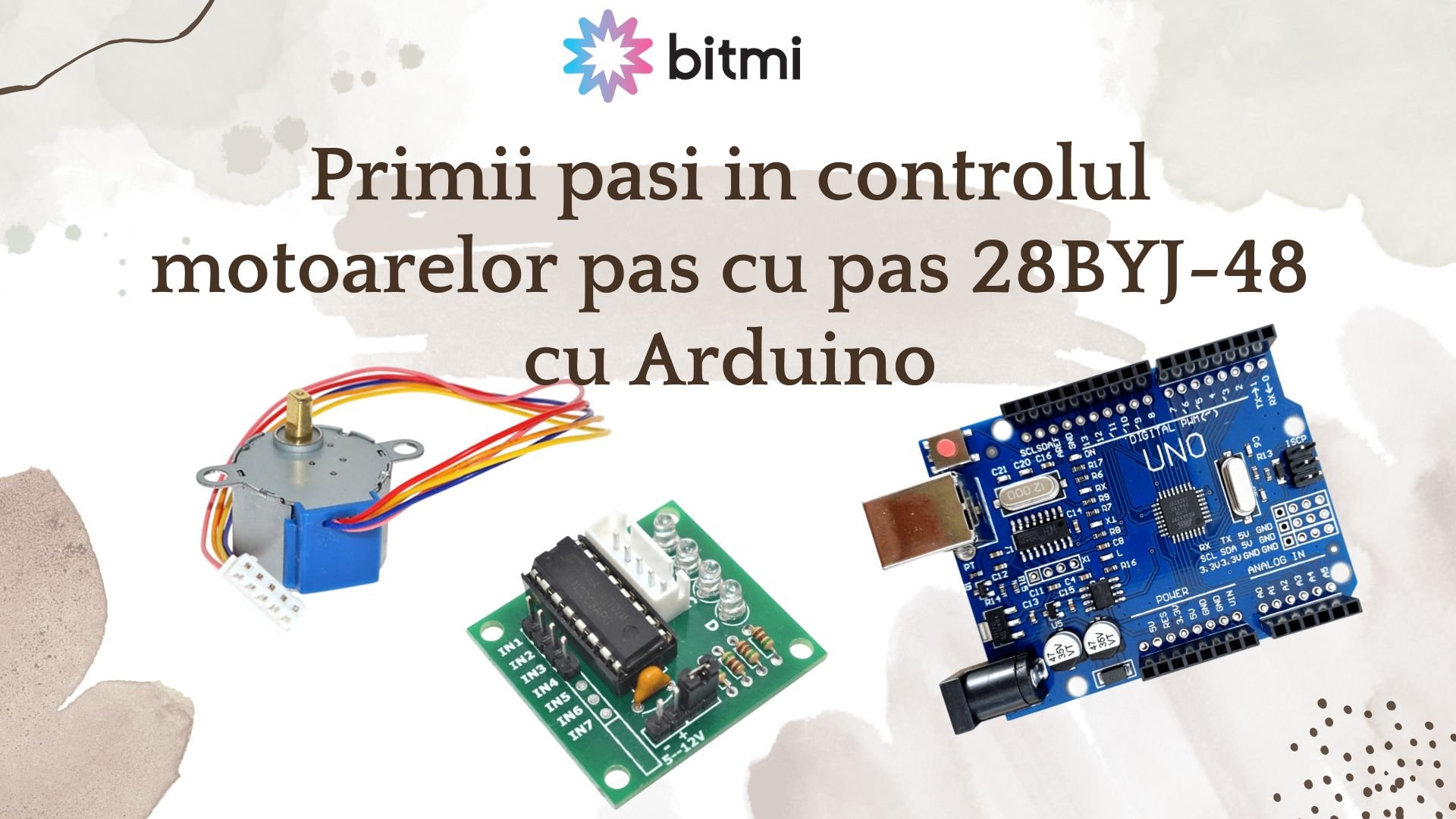 Primii pasi in controlul motoarelor pas cu pas 28BYJ-48 cu Arduino