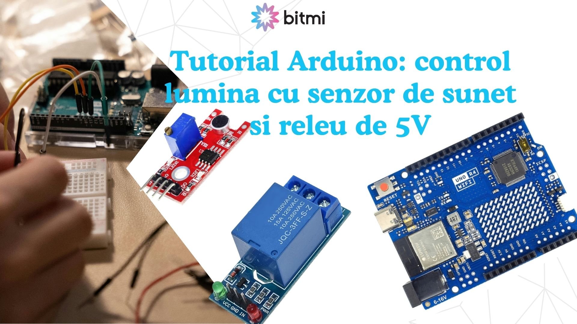 Tutorial Arduino: control lumina cu senzor de sunet si releu de 5V