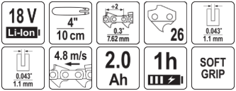 Mini drujba electrica  YATO YT-828135