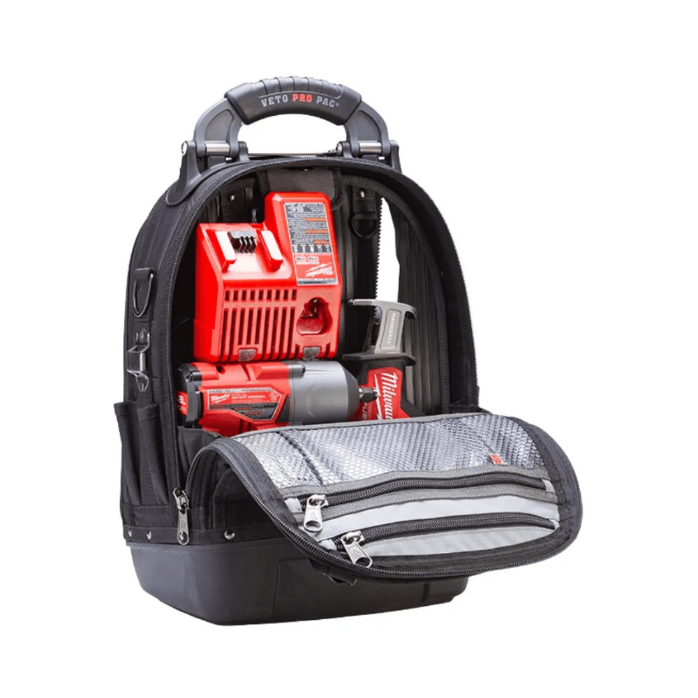Rucsac pentru scule profesional, 39 buzunare, Veto Pro Pac Tech Pac MC Blackout AX3582 [8]