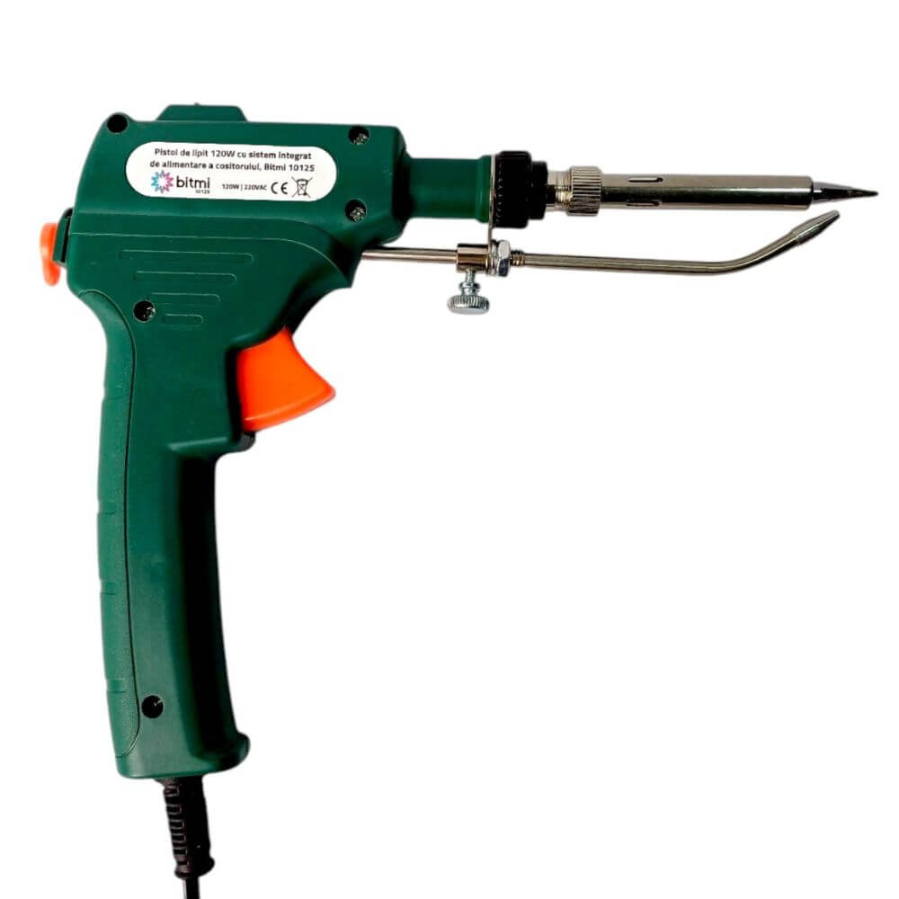 Pistol de lipit 120W cu sistem integrat de alimentare a cositorului, Bitmi 10125 [3]