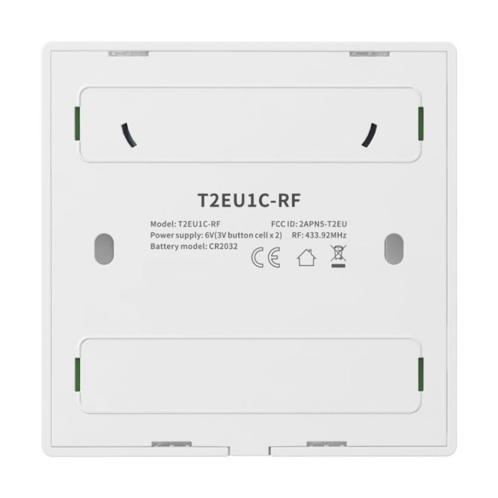 Buton touch Smart, Wifi + RF, 1 canal, alb, 433MHz, Sonoff T2EU1C-RF [2]