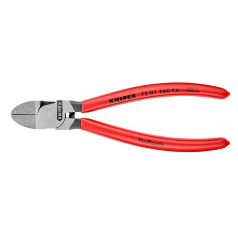 Cleste sfic cu tais diagonal pentru materiale plastice, Knipex 72 01 160 KA