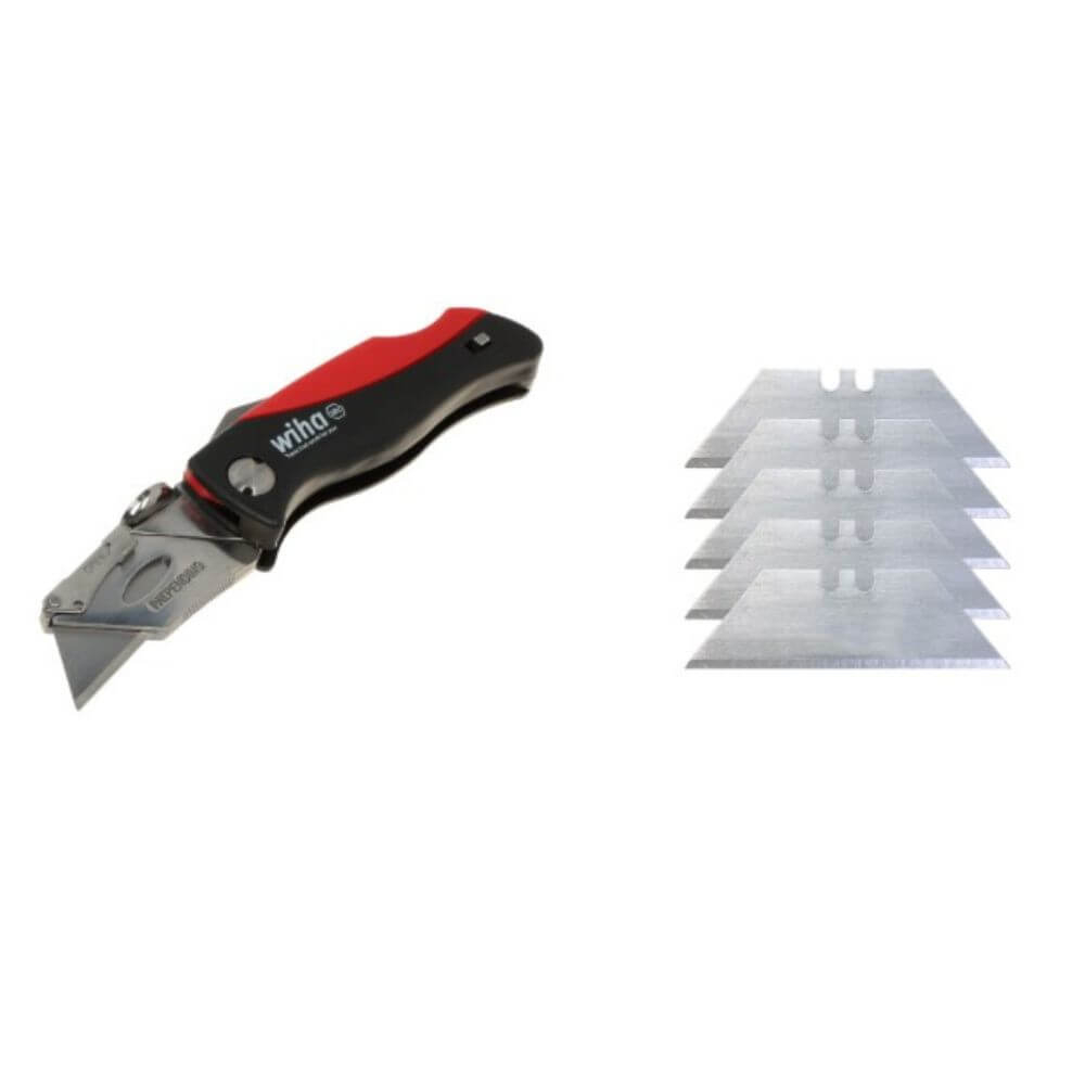Cutit pliabil universal cu 6 lame trapezoidale Wiha 45425 [2]
