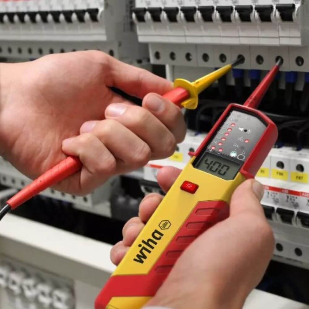 Tester tensiune si continuitate eMobility 12-1,000 V AC, CAT IV Wiha 44319 [5]