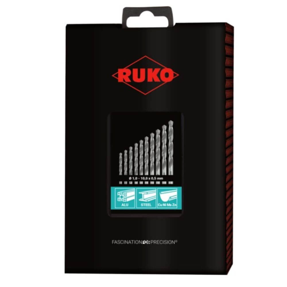 Set burghie Ruko 214214RO DIN 338 tip N, HSS-G, 19 piese [4]