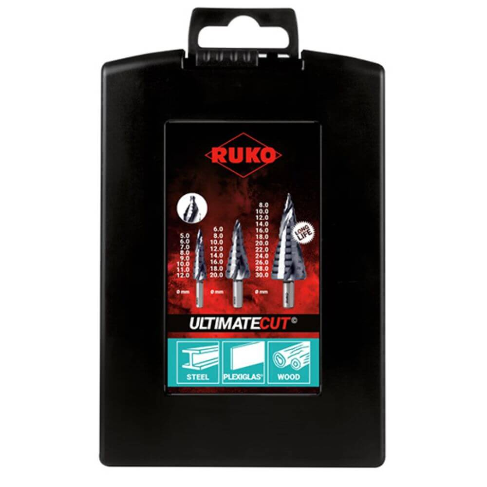 Set burghie in trepte Ruko 101626EPRO HSS-E Co5 RuNaTec, 3 piese [5]