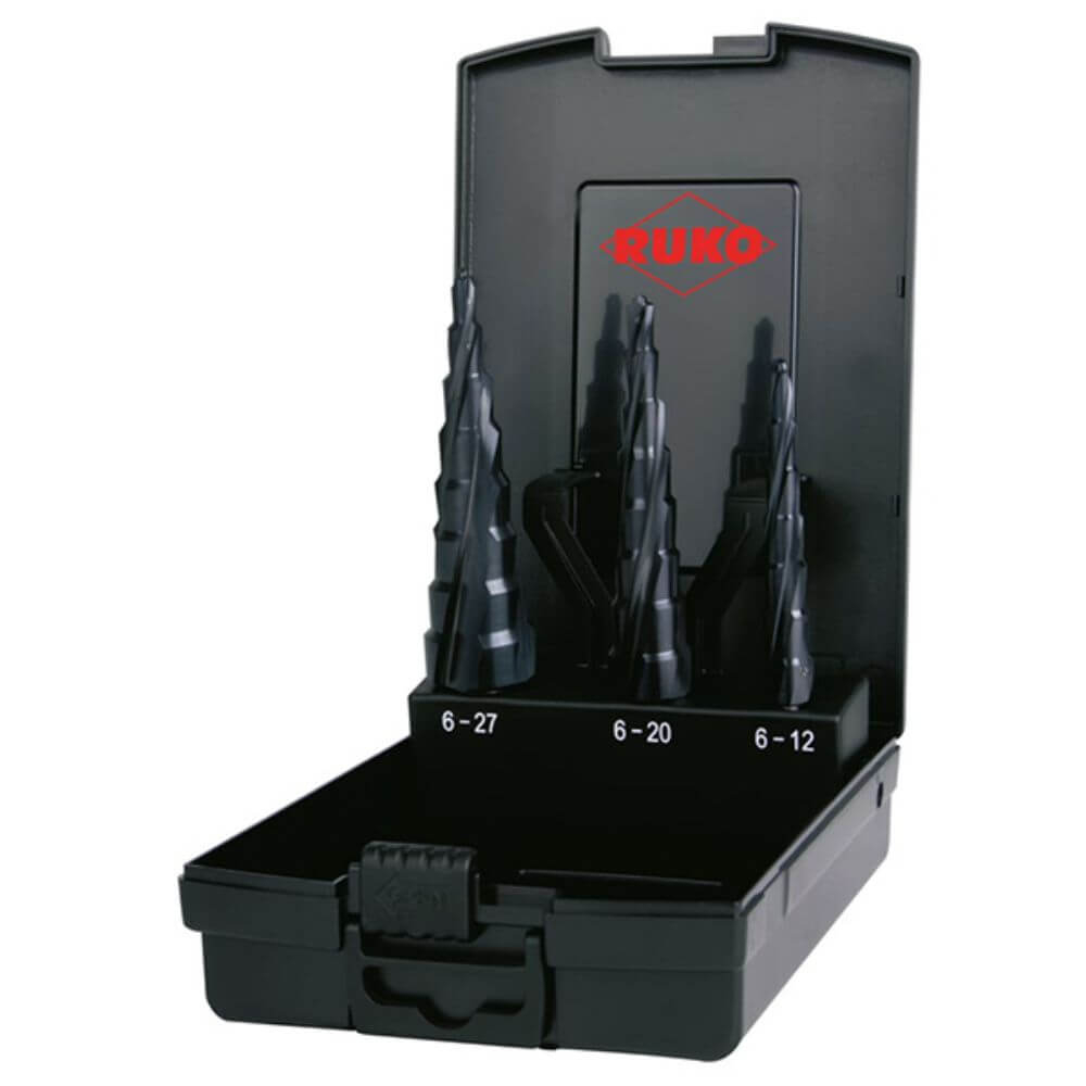 Set burghie in trepte Ruko 101087PRO UltimateCut MultiDrill HSS RuNaTec, 3 piese