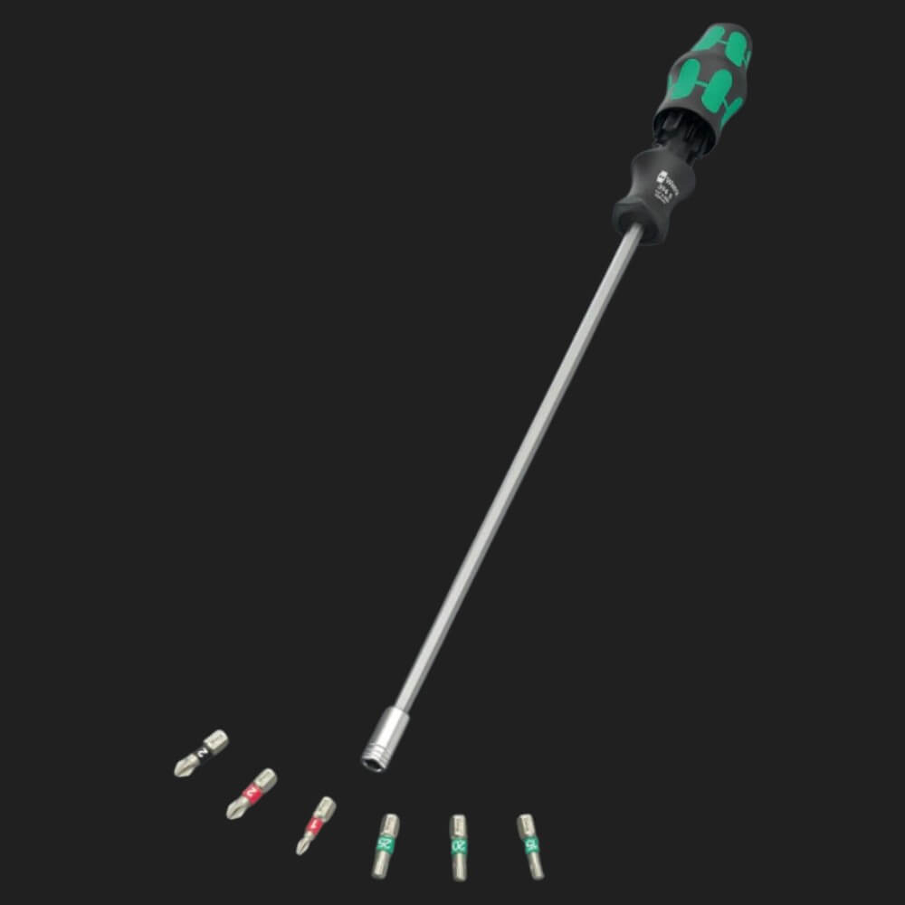 Set surubelnita lama 300 mm cu magazie de biti, 6 buc - Kraftform Kompakt 27 XL Universal 1 Wera 05051028001 [2]