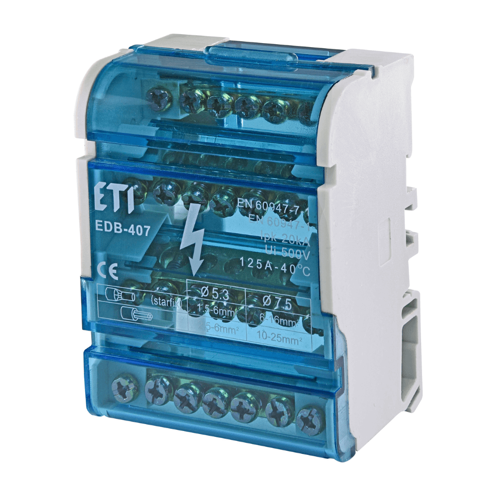 Bloc distributie EDB-407 4x7 terminale - ETI 001102303