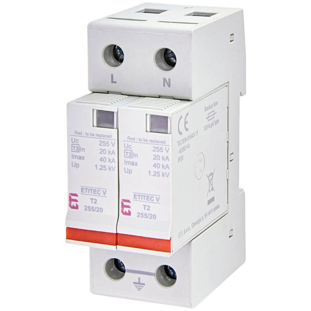 Protectie supratensiune ETITEC V T2 255 20 2+0 - ETI 002442953