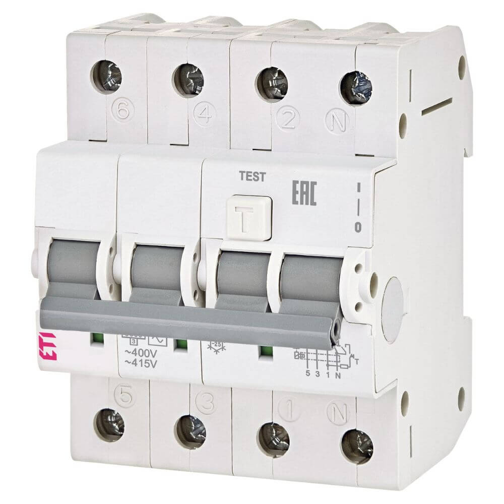 Diferential RCBO KZS-4M 3p+N A B32 0.03 - ETI 002174907
