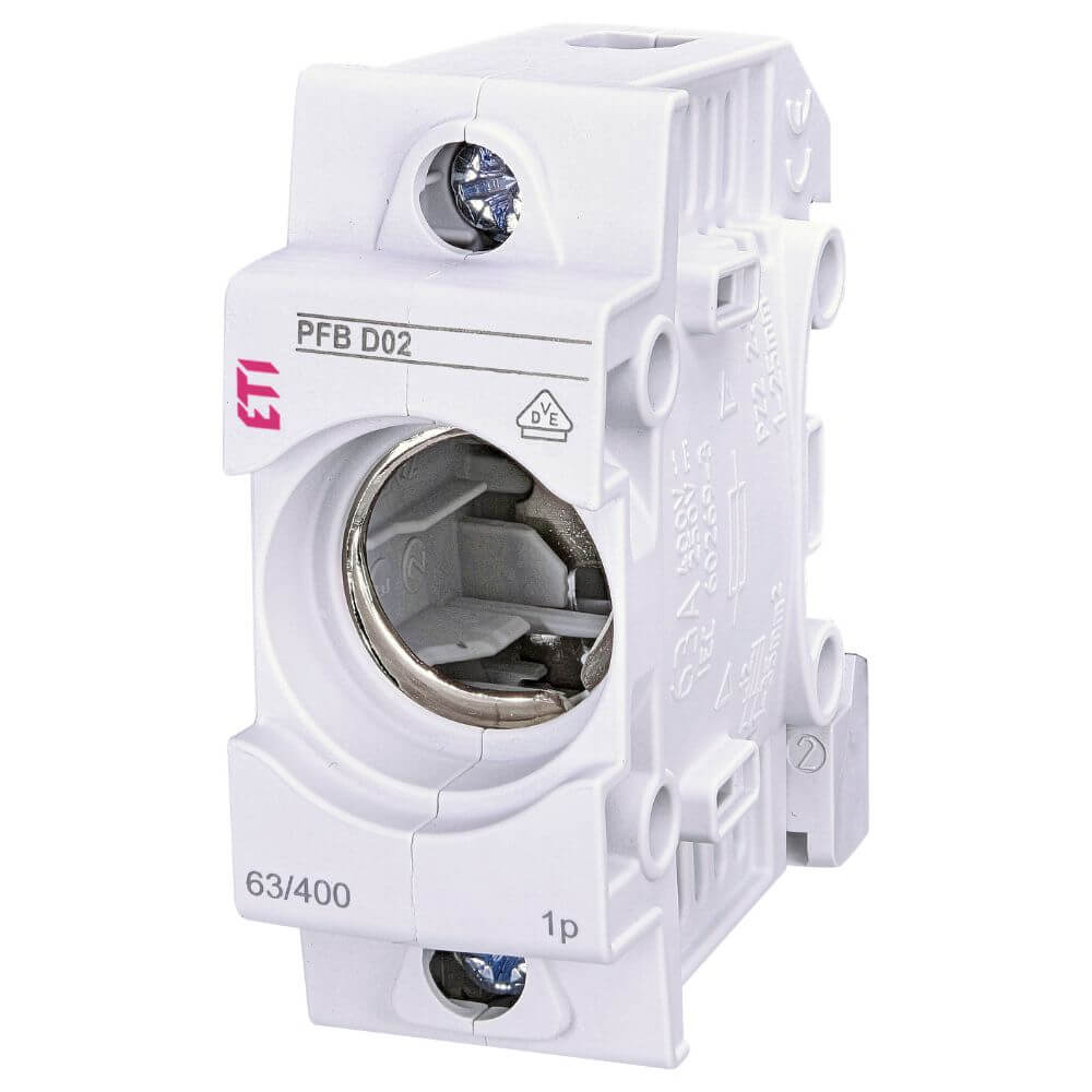 Soclu pentru sigurante fuzibile PFB D02 1p - ETI 002510021