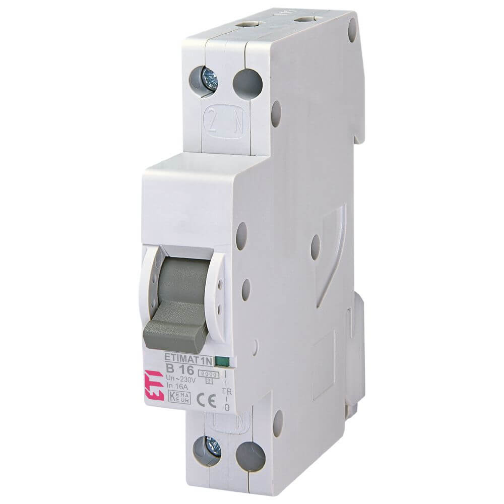 Siguranta automata ETIMAT 1N 1p+N B16 6kA - ETI 002191104