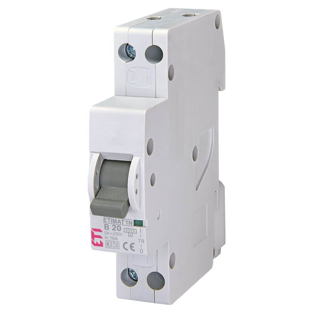 Siguranta automata ETIMAT 1N 1p+N B20 6kA - ETI 002191105