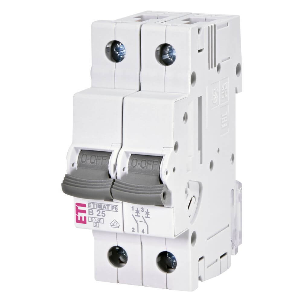 Siguranta automata ETIMAT P6 2p B25 - ETI 001900212