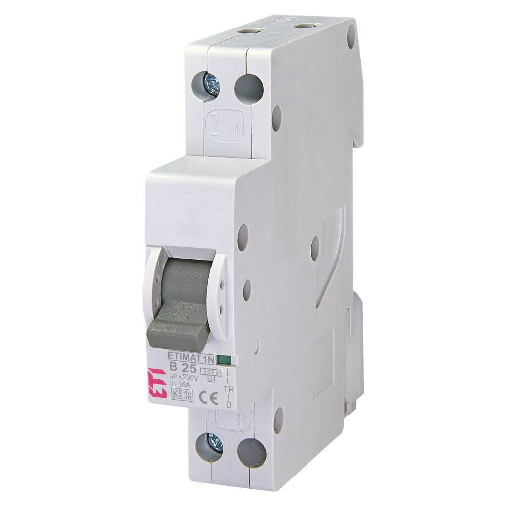 Siguranta automata ETIMAT 1N 1p+N B25 6kA - ETI 002191106