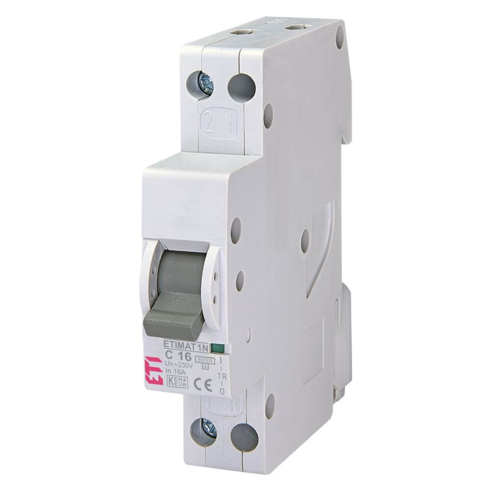 Siguranta automata ETIMAT 1N 1p+N C16 6kA - ETI 002191124