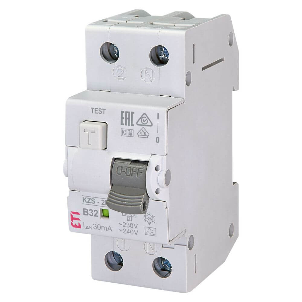 Diferential RCBO KZS-2M A B32 0.03 - ETI 002173207