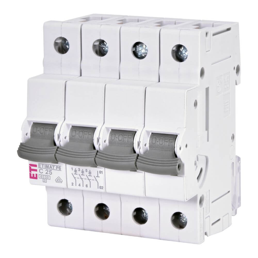 Siguranta automata ETIMAT P6 3p+N C25 - ETI 001900432