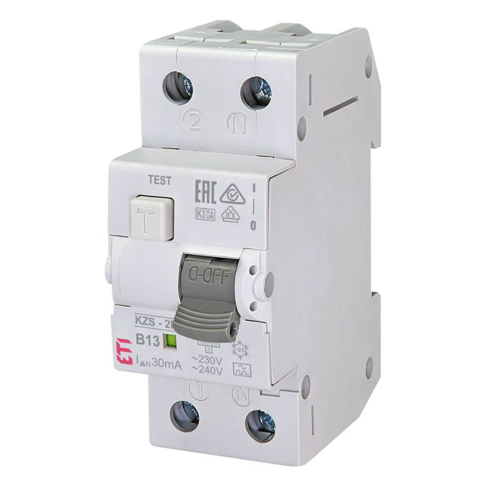 Diferential RCBO KZS-2M A B13 0.03 - ETI 002173203