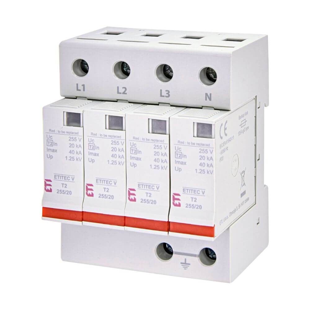 Protectie supratensiune ETITEC V T2 255 20 4+0 ETI 002442956
