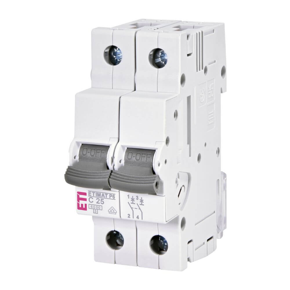 Siguranta automata ETIMAT P6 2p C25 ETI 001900232